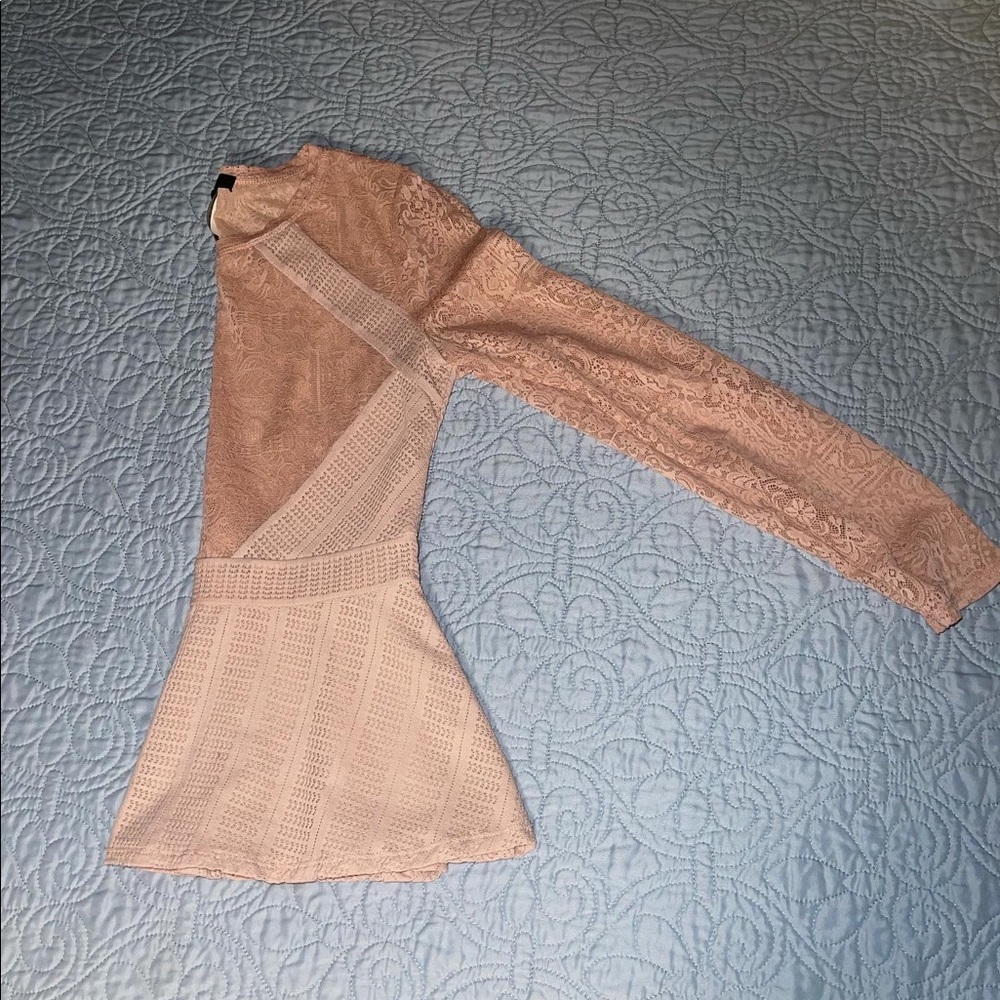 Pink peplum blouse - Picture 2 of 2